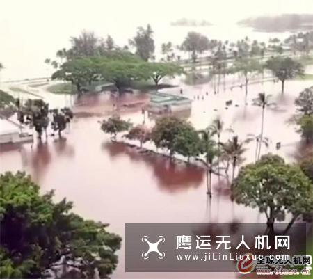 飓风“莱恩”破坏场景！无人机视频显示夏威夷部分地区被洪水淹没